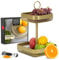 Moritz & Moritz Présentoir à Fruits Doré en Métal - Plat Moderne pour Fruits, Légumes et Pain - Corbeille de Stockage