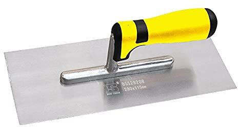 Cazzuola spatola da muro spatola quadrata in acciaio inox raschietto spatola -Silver_25cm