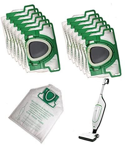 12 JaTop Microvlies Staubsaugerbeutel, 5 lagig, Allergiker geeignet, Premuim Qualität geeignet Vorwerk Kobold VK 200