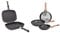 Tognana Sphera Fornetto, Rettangolare, Compatibile Con Induzione, Alluminio & Set 3 Padelle 20-24-28 Cm, Alluminio, Anche A Induzione, Nero