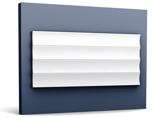 Orac 3D Wandpaneel W114 VALLEY XL 200 cm x 1,5 cm x 25,0 cm aus Polyurethan Hartschaum vorgrundiert