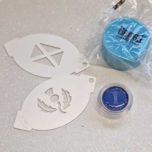 Scottish Face Paint Stencil Kit - Scottish Rugby Stencils, Reusable Washable Flexible kids face painting stencils arts & craft stencils