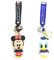 Mickey Minnie Keychain Porte-clés，2 Pièces Donald Duck Figural Porte-clés enfants clé pendentif,Minnie Porte-clés,Poupée de Métal Pendentif Cadeau D'anniversaire pour Enfants., 6,5*4,5