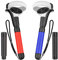 HUIUKE VR Game Handle Accessories for Quest 2 Controllers, Handles Extension Grips for Playing Beat Saber Gorilla Tag Games, VR Golf Club Attachment Compatible with Playing Golf+ First Person Tennis