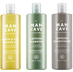 ManCave Shower Set - 500ml Lemon & Oak, Shampoo and conditioner