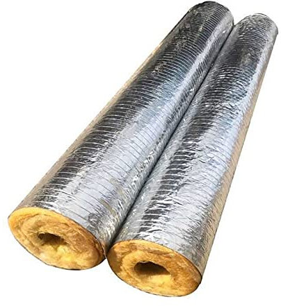 DUTIL Coquille de Tuyau en Laine de Verre Isolation Haute température Silicate d'aluminium Coton Laine de Roche Coquille de Tuyau de Vapeur Manchon d'isolation de chaudière Tube