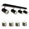 INNOVATE LED Deckenlampe 4 flammig | Spotleuchten & Spotbalken inkl. 5W Dim2Warm Leuchtmittel | LED Deckenleuchte schwenkbar | GU10 Deckenstrahler 230V Schwarz