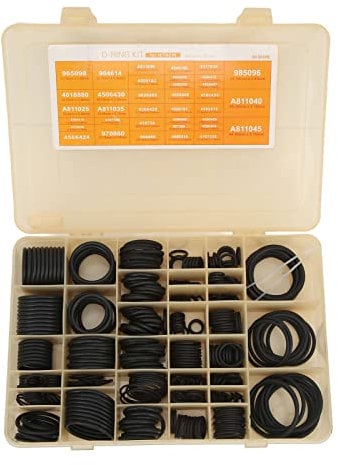 O-Ring-Dichtung Klimaanlagen-Dichtungssatz Gummi-O-Ring-Dichtungs-Unterlegscheiben-Dichtungs-Sortiment HNBR-Metrik-O-Ring-Kit Auto-Reparatur-Klimaanlagen-Kompressor-Dichtungen Luft-Gas-An Autoteile