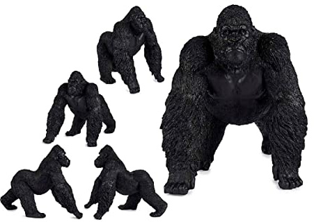 Gift Decor Dekofigur Gorilla Schwarz Harz (30 x 36 x 45 cm)