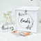 GUDELAK Weiße Hochzeitskartenbox mit Schloss – PVC-Geschenkbox für Hochzeitsempfang & Partydekorationen