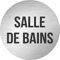 Panneau composite aluminium 3mm - 1 pièce - Salle de bains - environ 100mm - pour porte, école, toilettes, hôtel - facile à appliquer