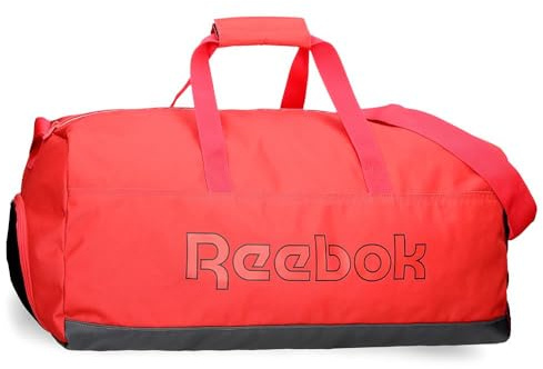 Reebok Adisson Reisetasche, Rot, 55 x 25 x 25 cm, Polyester, 34,38 l, rot, Talla única, Reisetasche