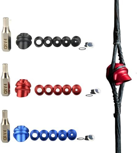 Bogenschießen Peep Sight für Compound-Bogen austauschbare Aluminium-Legierung Innenkern mit Peep Visier Hoody Compound Bogen (45°, rot, C)