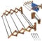 KADAX Tendedero Plegable de Pie Extensible, Acordeón (Pared de 63,5 x 85 cm)