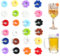 24PCS Marque Verre à vin, Marqueurs de Verre à Vin en Silicone Marque, Identifiants pour Verres de Réception, Marque-verres Colorés Bière, pour Verre à Vin Verre Coupe Verre Bouteilles