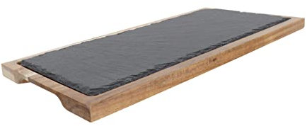 KICHOUSE 1 Ensemble Dassiettes À Steak Multifonctions pour Restaurant Plateau À Pizza Assiette À Salade Assiette De Service Domestique Plateau en Bois