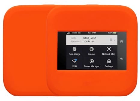 kwmobile Coque Pocket WiFi Compatible avec NETGEAR Nighthawk M6 Pro / M6 Coque - Coque de Protection pour Routeur WiFi Portable en Silicone - Orange