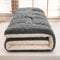 Generisch Japanische dicke Lamm-Kaschmir-Futon-Matratze, faltbar, Tatami-Matte, Isomatte für Sofa, Camping, Yoga, Grau, 120 x 200 cm