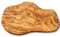 Küchenmaster Schneidebrett aus Olivenholz im Naturschnitt 40-42 cm, Servierbrett, Steakbrett, Küchenbrett | Holzbrett hygienisch antibakteriell