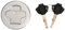 Tankdeckelabdeckung Motorrad Kraftstoff Gas Tank Cap Abdeckung Schlüssel Für Su&zuki GIXXER155 GSX150F DEA DZA L6/L7/L8 2016-2018 M800 2005-2011
