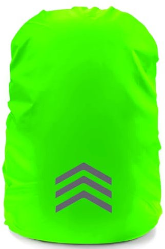 Criveple Regenschutz Rucksack wasserdichte, Regenschutz für Rucksäcke mit Reflexstreifen, Regenhülle Rucksack, Rucksack Regenschutzhülle für Wandern, Camping, Reisen, Radfahren (Grün, S: 18-30L)