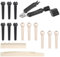 14 Stück Akustische Gitarre Bridge Pins Puller Remover Extractor Gitarren Brückenstift Gitarre Brücke Pins 3 in 1 Gitarre Werkzeug für Akustikgitarre Dot Inlay Multifunktions Reparatur Werkzeug
