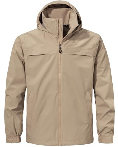 Schöffel Herren Jacket Style Bohorok MNS, wasserdichte, atmungsaktive Outdoor Jacke, elegante Funktionsjacke mit Kapuze und Stufensaum