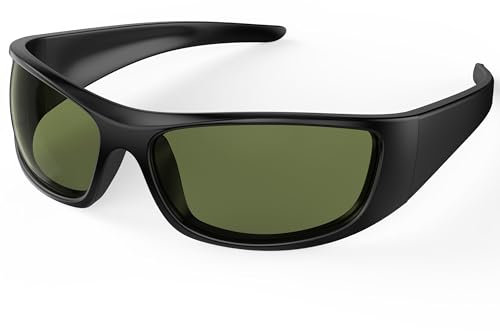 Bloomoak Gafas verdes anti-migraña, bloquean luz azul y roja, pantallas, deslumbramiento LED, fotofobia, fatiga ocular, exterior, unisex