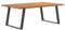 Massbinet Esstisch mit Baumkanten 200x120x74 cm Massivholz Eiche Rechteck Klein Küchentisch Esszimmertisch