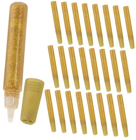 Tofficu 50 Pezzi Penne Colla Glitterata per Colla Glitter per Attività e Decorazioni per Progetti Creativi e Fai da Te Ognuna