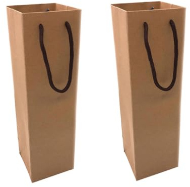 JECOMPRIS 12 Pièces Pochette Cadeau pour Bouteille de Vin Rouge en Papier Imperméable Porte-Bouteille Individuel