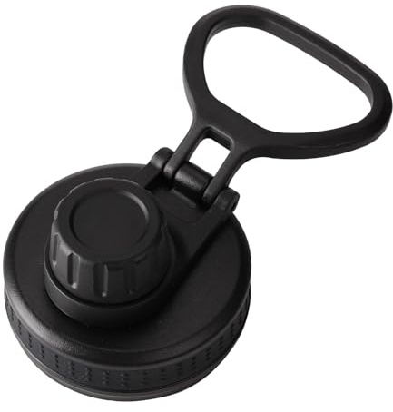 Wide Gauge Water Bottle Lid - Leak Proof Screw Top, Replacement Lid with Spilled Proof, Durable Sports Bottle Cap | Hydration Cup Toper with Ring Handle, Bottle Accessories for Gym, Wa