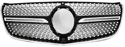 Rejilla entrada aire Kit Afinación Parrilla Delantera Competición Estilo Diamante Para Mercedes Para Benz Para Vito V-Class W447 2015-2019(Negro -1)