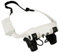 REY Gafas de Precisión con Zoom 10X-25X y Luz LED, Lentes con Lupa, Visión con Aumento