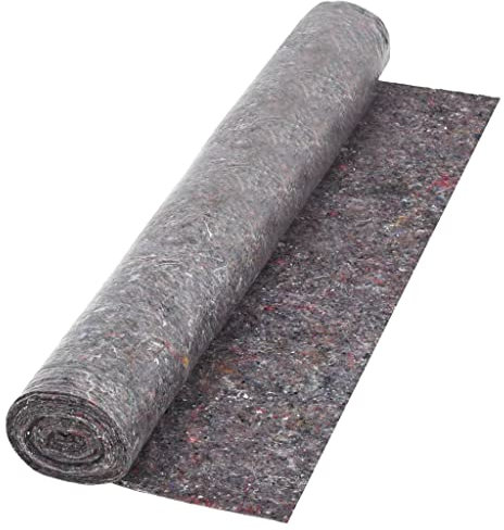 vidaXL Malervlies Rutschfeste Unterseite Komplett Wasserdicht Abdeckvlies Schutzvlies Abdeckflies Vlies Abdeckfolie 50m 180g/m² Grau