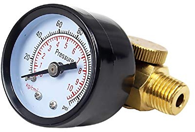 Beduan Air Pressure Control Valve Regulator with Gauge Solid Brass Construction 140 PSI