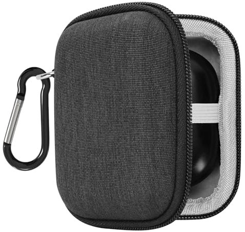 Geekria Shield Earbuds Case Compatible with Skullcandy DIME EVO/Dime 3, Sesh ANC Active, Jib True 2, Indy, Grind Fuel Replacement Hard Shell Travel Carrying Bag (Dark Grey)