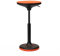 Wagner W3 3D Hocker, schwarz orange Sitz Stoff BV1 orange BxT 38x32cm H 57-79cm inkl. Gleiter Gestell schwarz Fußsohle orange