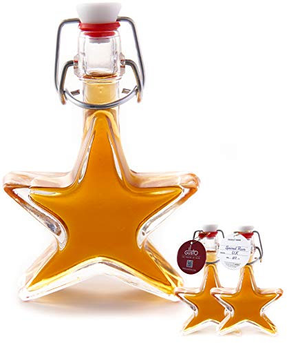 Miniature Rum Gift | Spiced Rum in Star Shaped Glass Bottle | 40ml | 40%