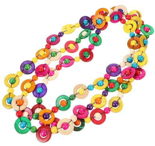 VALICLUD Bohemian Coconut Shell Holz Perle Halskette für Frauen Mädchen Ethnische Schmuck Perlen Bunte Lange Halskette