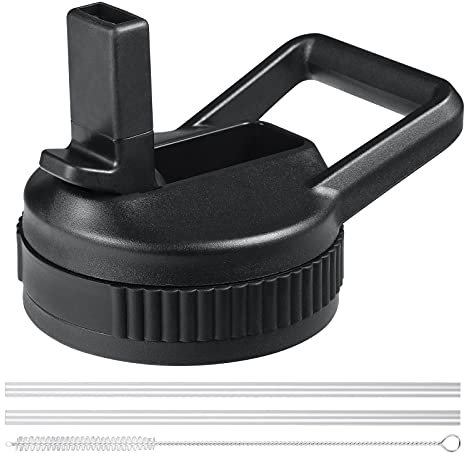 Strohhalmdeckel für Hydroflaschen, breite Öffnung, Strohhalmdeckel mit Strohhalmen, passend für Hydroflask Wide Mouth 45,7 / 80,9 / 1134 ml, -Strohkappe für Hydro-Flask Wide Mouth Deckel