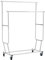 Amazon Basics – Kleiderstange mit Rollen, Chrom, 128-187,9 x 54,6 x 142,2-167,64 cm