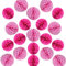 YLY's love Papier Wabenball Dekoration 20 Stück 10cm 15cm Honeycomb Balls pompom Deko zum Aufhängen Dekor für Geburtstag Hochzeitsfest Party Brautduschen Wohnungdeko (10cm ,15cm-Rosa Rose Pink)
