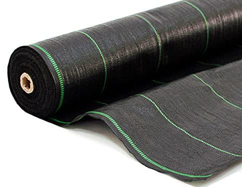 Prime Garden® Fieltro antihierbas para jardín, tejido permeable al agua, resistente a desgarros con alta estabilización UV (100 g/m², 1,1 x 5 m = 5,5 m²)