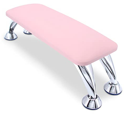 Big Nail Arm Rest Cushion, Microfiber Leather Manicure Hand Rest, Professional Nail Hand Rest Cushion Pillow Stand, Pink01