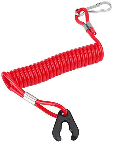 AUHX Longe d'arrêt de Moteur Hors-Bord, clé de Coupe-Circuit Hors-Bord Durable en Plastique résistant à l'usure pour Bateaux à Moteur