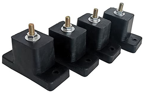 Hsthe Sea 4 piezas de aire acondicionado de montaje de almohadillas de goma de soporte de máquina de amortiguador de choque Soporte de uso Unidad exterior de aire acondicionado