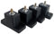 Hsthe Sea Lot de 4 coussinets en caoutchouc pour climatiseur - Support d'amortisseur - Utilisation pour unités extérieures - Mini split et CVC et condensateurs centraux de climatisation
