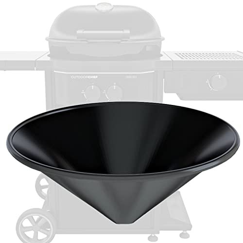 Outdoorchef Ersatzteil Trichter für 480 / 570er Gas Kugel Outdoorchef [Flammschutz] 1 Stück UNTERE HÄLFTE/UNTERER Kegel Kugelgrill Outdoorchef Gas Grill emailliert DM 26 cm Hersteller Nr. 18.320.03