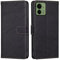 RankOne Cover per Motorola Moto Edge 40 (6.55 Inches), Custodia Flip Pelle Portafoglio, Magnetica Libro Bumper Cover Case - Nero